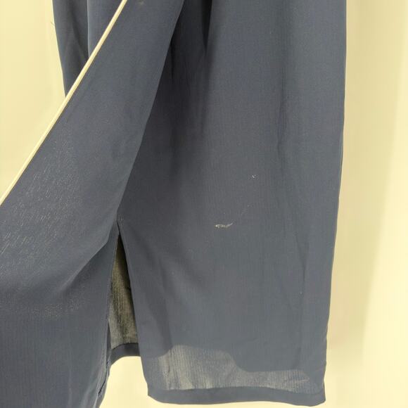 Worthington Vintage Navy & White Wrap Skirt - Size 14 Tall - Picture 5 of 6